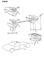 Dodge Ram 50 Dome Light Diagram - MB399754