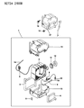 Dodge Stealth A/C Expansion Valve Diagram - MB630405
