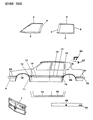 1993 Dodge Dynasty Door Moldings Diagram - 4576423