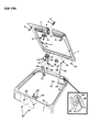 Dodge Rampage Lift Support Diagram - G0004618