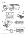 Chrysler LeBaron Blower Control Switches Diagram - 3849882