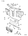 1994 Chrysler LeBaron Grille Diagram - 4676550