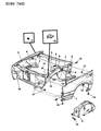 Dodge Daytona Fender Diagram - 4713861