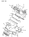 1994 Dodge Shadow Grille Diagram - 4451502