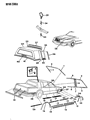 1990 Chrysler Imperial Door Moldings Diagram - 4491991