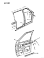 Dodge Caravan Door Seal Diagram - 4611814