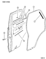 Dodge Ram Wagon Weather Strip Diagram - 55026356