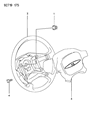 1994 Dodge Colt Air Bag Diagram - MR131563