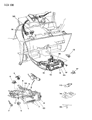 Chrysler LeBaron Blower Control Switches Diagram - 3848645