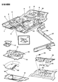 Chrysler New Yorker Rear Crossmember Diagram - 4512246