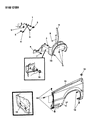 Chrysler New Yorker Fender Diagram - 5252139