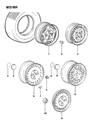 Chrysler Sebring Lug Nuts Diagram - MB579290