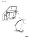 1994 Dodge Dakota Door Seal Diagram - 55256093