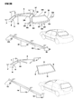 Dodge Colt Door Moldings Diagram - MB608569