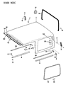 1994 Jeep Wrangler Weather Strip Diagram - 55344542