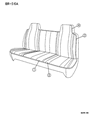 1995 Dodge Ram 1500 Seat Cover Diagram - KN21PB7