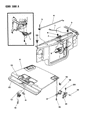 1995 Dodge Dakota Hood Hinge Diagram - 4335116