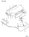Chrysler Sebring Trunk Lid Latch Diagram - MR138922