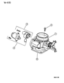 Jeep Comanche Throttle Position Sensor Diagram - 4761871AB