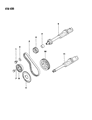 Chrysler Conquest Timing Belt Tensioner Diagram - MD040754