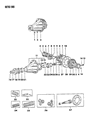 1991 Dodge Ram 50 Pinion Bearing Diagram - MB664380