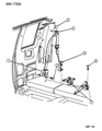1993 Dodge Dakota Seat Belt Diagram - F813KM6