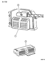 Chrysler LeBaron Engine Control Module Diagram - R4887175AA