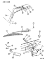 Jeep Grand Cherokee Wiper Arm Diagram - 55154786
