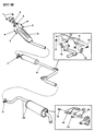 1994 Dodge Shadow Exhaust Pipe Diagram - 4301942