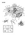 1990 Dodge Dakota A/C Hose Diagram - 4482505