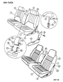 1996 Dodge Dakota Seat Cushion Diagram - JU13PB7