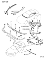 Dodge Stealth Weather Strip Diagram - MB641308