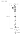 Dodge D150 Fuel Injector Diagram - R4638651