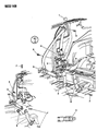 Chrysler LeBaron Seat Belt Diagram - F694JD5