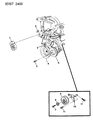 Chrysler New Yorker A/C Idler Pulley Diagram - 53013366AA