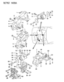 Dodge Stealth Engine Mount Bracket Diagram - MB581692