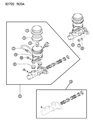 1994 Dodge Colt Brake Fluid Level Sensor Diagram - MB699916
