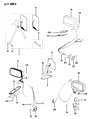 1986 Jeep J20 Car Mirror Diagram - J0977877