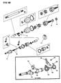 Dodge Aries CV Boot Diagram - 4384704