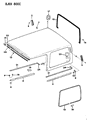 1993 Jeep Wrangler Weather Strip Diagram - 55052607