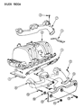 Jeep Grand Wagoneer Exhaust Manifold Diagram - 53009378