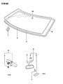 Dodge Colt Car Mirror Diagram - MB717842