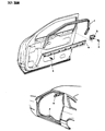 Chrysler Laser Door Seal Diagram - 4396060