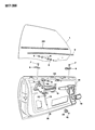 Chrysler TC Maserati Weather Strip Diagram - 4480623