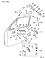 Jeep Comanche Door Latch Assembly Diagram - 55000767