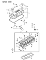Dodge Colt Cylinder Head Diagram - MD311424