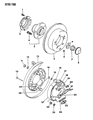 Dodge Colt Wheel Stud Diagram - MB303869