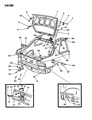 Dodge Shadow Trunk Lid Latch Diagram - 4378496