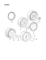 Dodge Colt Wheel Cover Diagram - MB579495