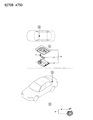 Dodge Colt Dome Light Diagram - MB337964